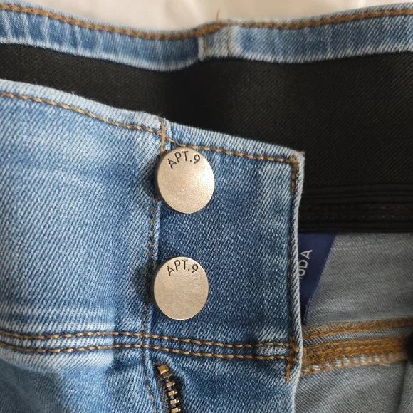 Apt. 9 Sky Blue Denim Bermuda Shorts - Picture 3 of 5